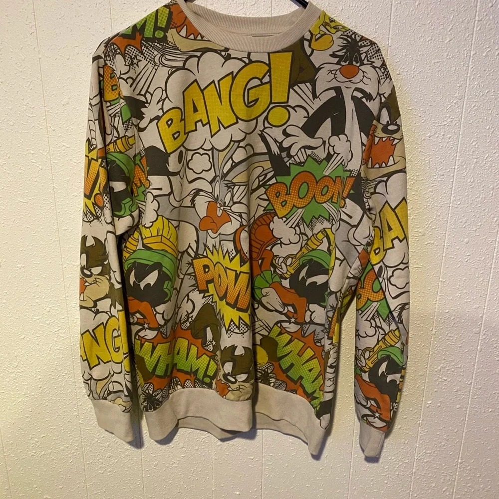 Preowned Looney Tunes Crew neck - Picture 1 of 5